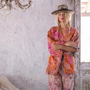 Magnolia Pearl - Patchwork Kei Kimono - NWOT